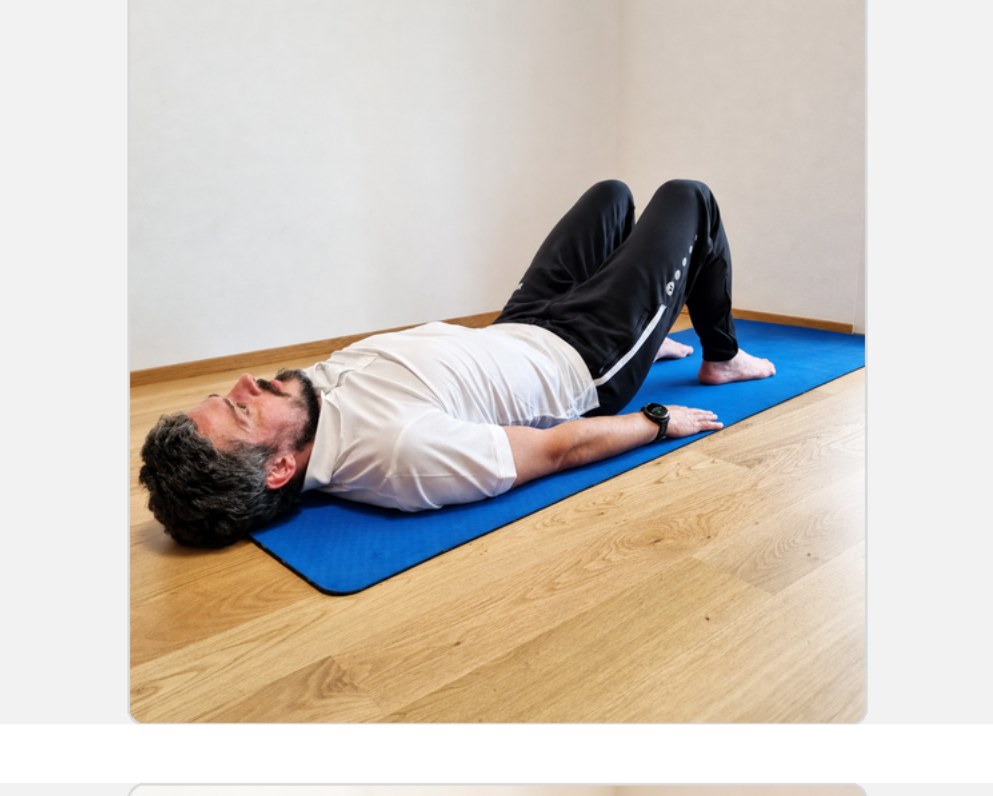 Glute Bridge Ausgangsposition