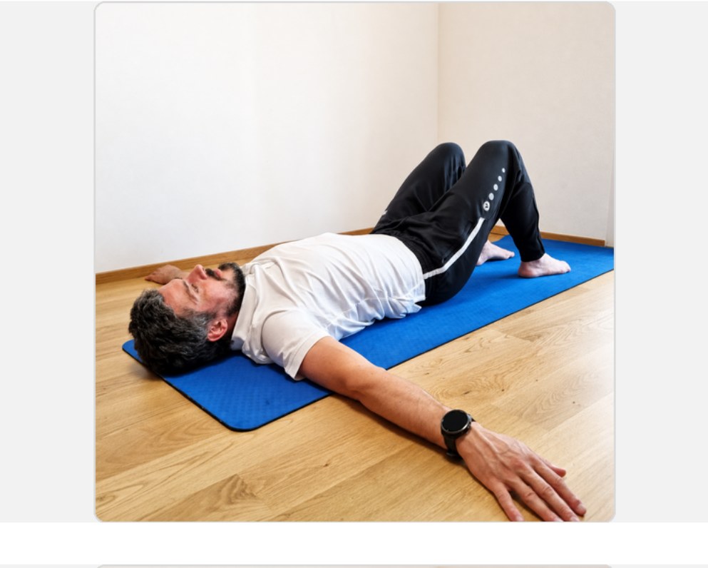 90/90 Lumbar Rotation Ausgangsposition